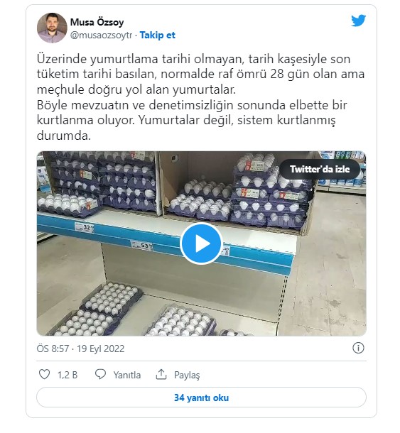 kurtlu yumurta satilan market goruntuleri gundeme damga vurdu